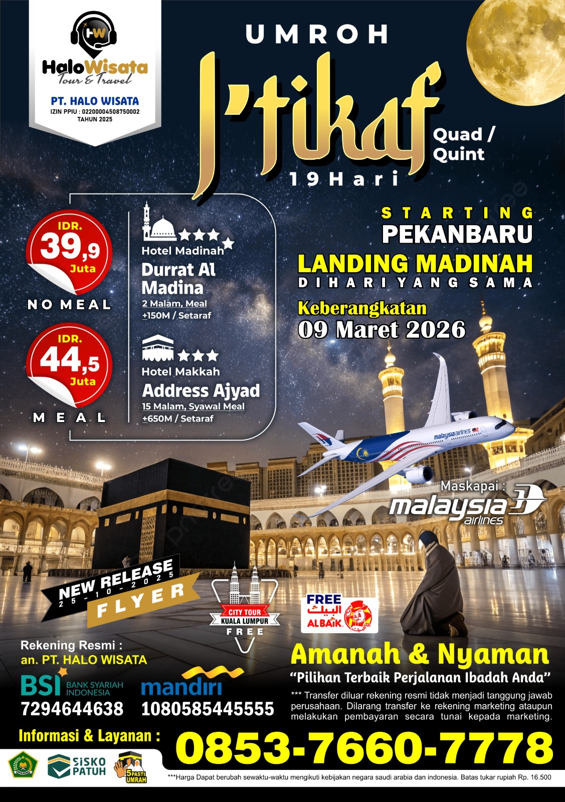 PAKET UMROH I'TIKAF